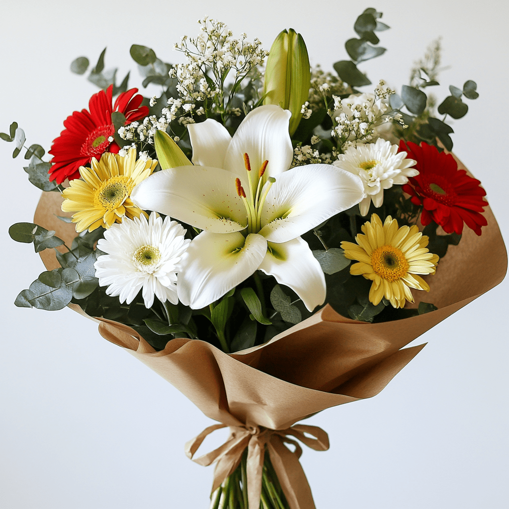 זר פרחים זוהר