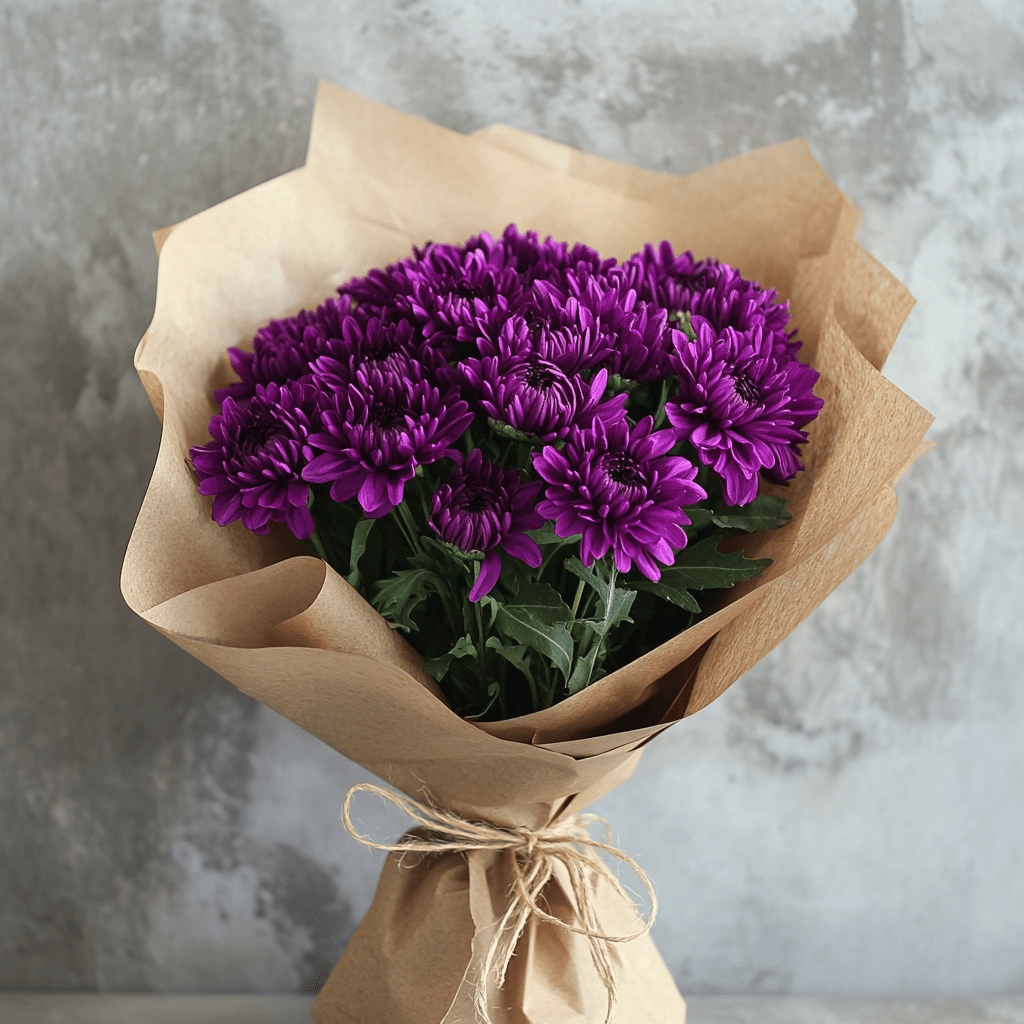 באנץ' חרציות סגולות