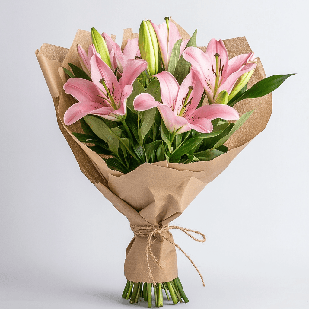 באנץ' ליליות ורודות