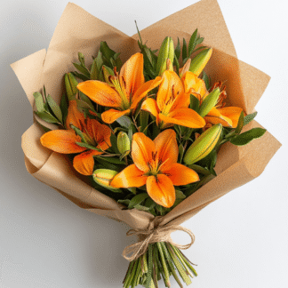 באנץ' ליליות כתומות