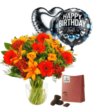 בלוז עם מיקס בלונים ופרליטס אדום